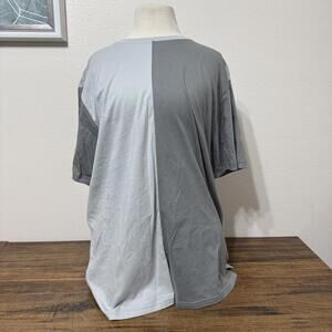 Original Use Two-Tone Gray Colorblock T-Shirt Large